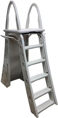 Ultimate Ears Confer Plastics 7200 Roll Guard fits Above-Ground Pool Heights from 48" to 56" A Frame Safety Ladder for Above Ground Outdoor Patio Swimming Pool Platform Ladder with Step Barrier Warm Grey