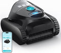 CharJenPro C1 Robot Piscina Limpiafondos y Paredes, Doble Filtro, Aspirador Piscina Bateria, 7 Modos Limpieza, 170-180 min Autonomía, Limpiador con App, Limpiafondos Piscina de hasta 150 m², Azul Abismo