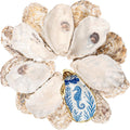 Ultimate Ears 30Pcs 4-5 Inch Concave Large Oyster Shells for Crafts, Cleaned Natural Big Oyster Shells for Decoupage Baking Vase Filler Jewelry Dish Wedding DIY Decor Coastal Christmas Seashells Art