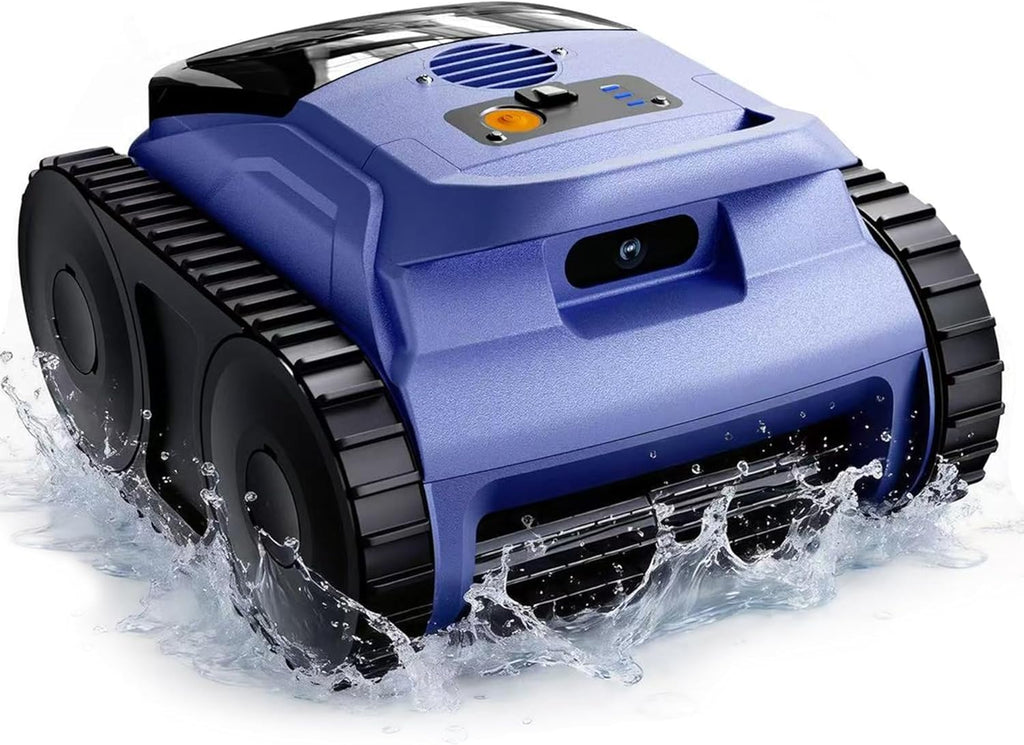[2026 Release] Automatic Robotic Pool Vacuum for Inground & Above Ground Pools, Wall Climbing Pool Vacuum Cleaner, Cleans Floor, Walls, Waterline, Drain & Skimmer up to 2150 Sq. Ft., 190 Min