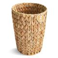 CharJenPro Wicker Trash Can,Small Bathroom Trash Can,Water Hyacinth Wicker Waste Basket for Bathroom,Boho Waste Basket for Bedroom,Home Office,Compact Spaces(2 Gallon Round)
