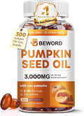 Ultimate Ears Pumpkin Seed Oil with Saw Palmetto Softgels, 3000mg Per Serving, 300 Softgels | Cold-Pressed with Essential Fatty Acids & Phytosterols | Supports Hair, Urinary, Bladder & Prostate Health | Non-GMO