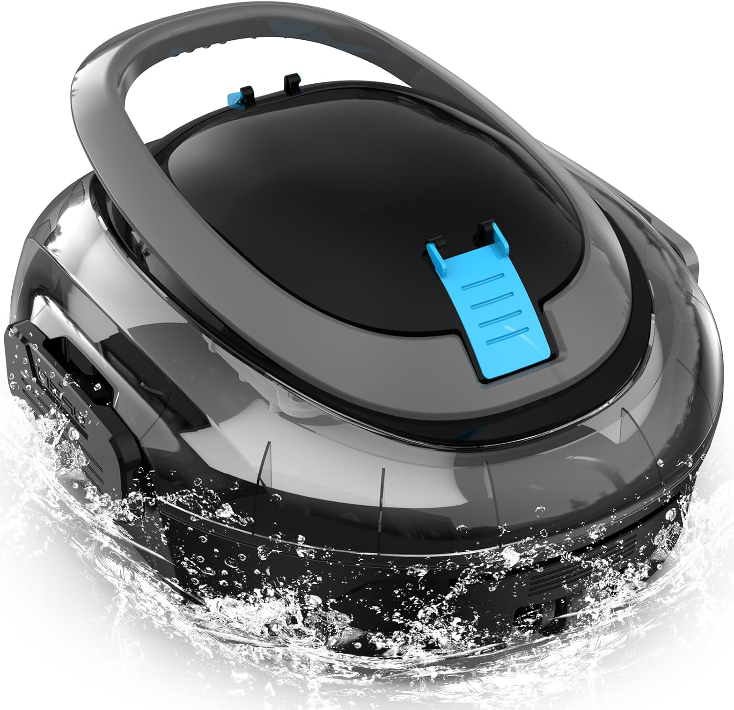 S2 Pool Vacuum Robot for Above Ground Pools, Cordless Operation, 80-Min Runtime, Coverage up to 766 sq ft, Efficient Cleaning Performance, Self-Parking and Easy Maintenance (Jet Black)