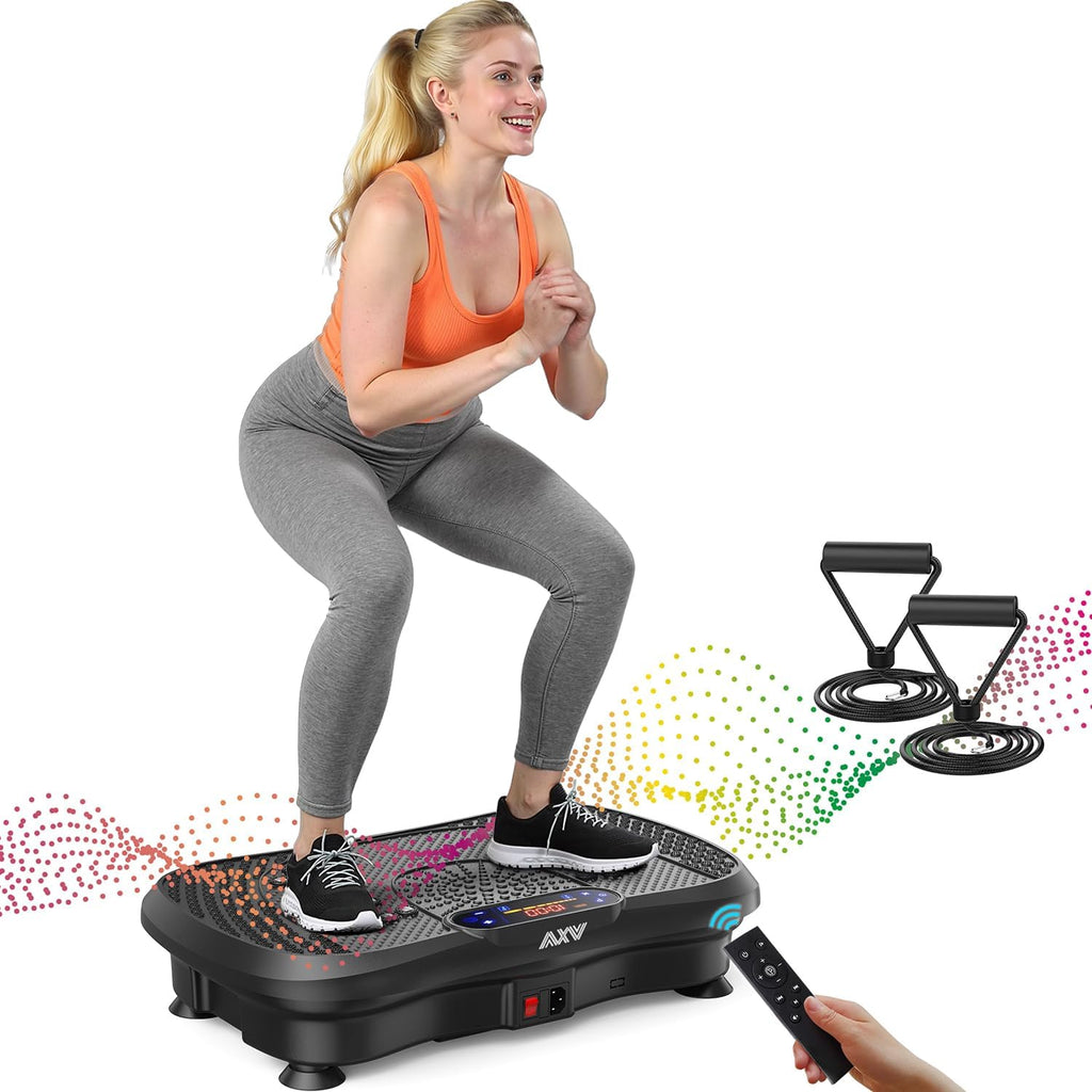 Ultimate Ears Vibration Plate Fitness Platform Exercise Machine Vibrating Shaking Full Body Shaker Workout Vibrate Stand Shake Board Sport for Weight Loss Fat Burner for Gym Home Office