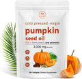 Pumpkin Seed Oil, Pumpkin Seed Oil Capsules with Saw Palmetto | 3000mg Cold Pressed | for Hair Growth - Non-GMO - 180 Softgels