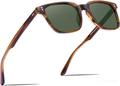 CharJenPro Polarized Men's Sunglasses UV400 Protection for Driving Fishing Cool Man Acetate Shades CA5354
