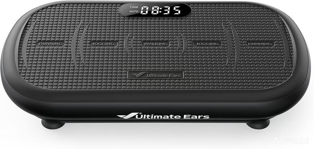 Ultimate Ears Vibration Plate Exercise Machine, Vibration Plate 440 Lbs Capacity, Bluetooth and Silicone Pedal, Stimulate Deep Fat, Vibration Plate for Lymphatic Drainage, Vibrating for Weight Loss