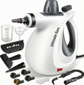 Ultimate Ears Pressurized Handheld Multi-Surface Natural Steam Cleaner with 12 pcs Accessories, Multi-Purpose Steamer for Home Use, Steamer for Cleaning Floor, Upholstery, Grout and Car (Grey)