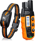 Ultimate Ears Dog Shock Collar - 3300Ft Dog Training Collar with Remote for 5-120lbs Small Medium Large Dogs Rechargeable Waterproof e Collar with Beep (1-8), Vibration(1-16), Safe Shock(1-99) (Orange)