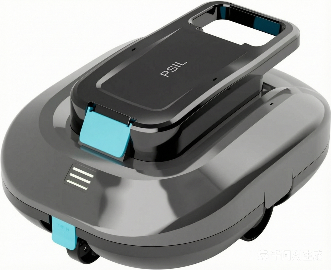 Cordless Robotic Pool Cleaner with Dual high-Efficiency Motors Delivers Strong Suction, Smart Self-Parking,Smart LED Indicator,Pool Vacuum for Above-Ground Flat Pool up to 900 Sq.ft(Gray)