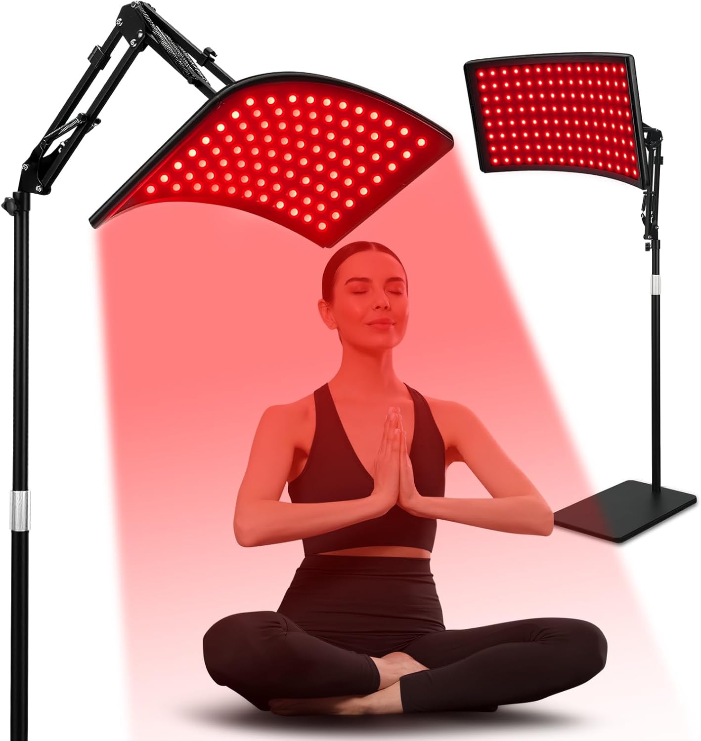 PSIL Red Light Therapy for Face and Body, Red Infrared Light Therapy Lamp with Stand Led 660nm & 850nm Infrared Light Device for Body