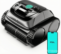 PSIL 2026 Upgrade C1 Cordless Robotic Pool Vacuum for Inground Pools, Above Ground Smart Pool Cleaner 4-in-1 Wall & Waterline Cleaning Up to 1,621 sq.ft, 150mins App Conrol Navigation, Gray Green