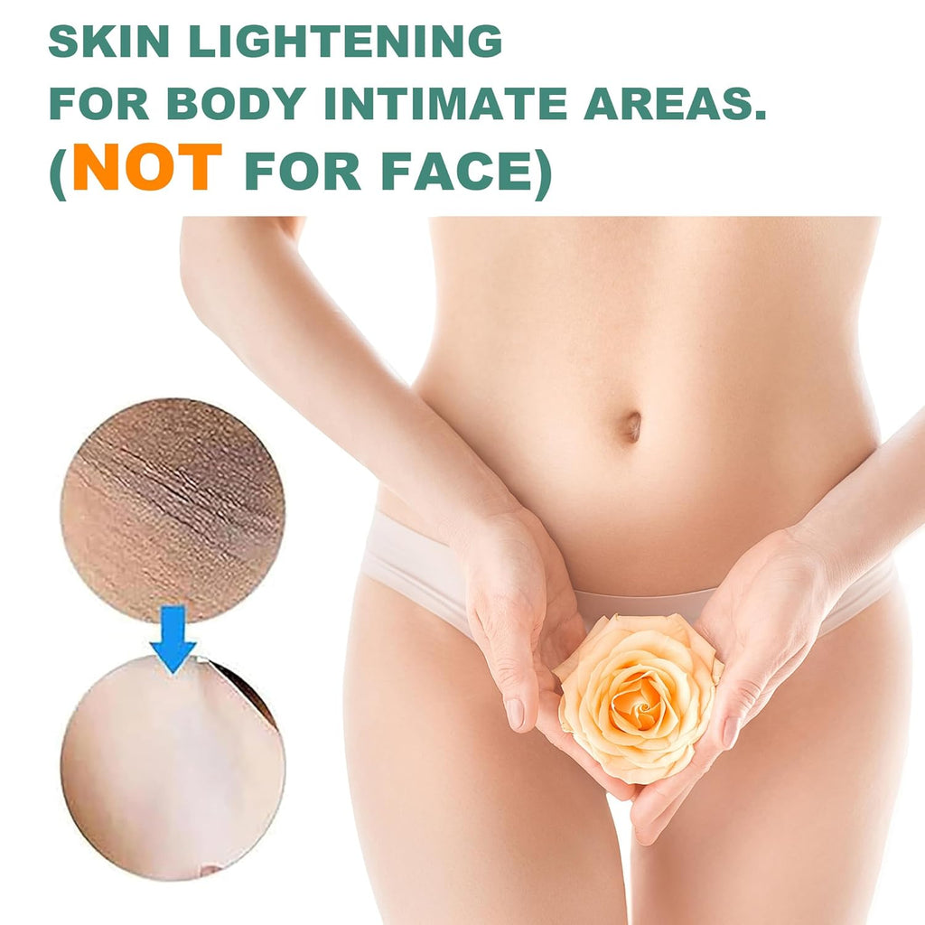 Ultimate Ears Skin Bleaching Cream Skin Lightening for Body Intimate Areas, Private Parts, Underarm, Knees, Elbows, Inner Thigh, Bikini Area, Whitening Cream Dark Spot Remover For Intimate Areas (1FL OZ)
