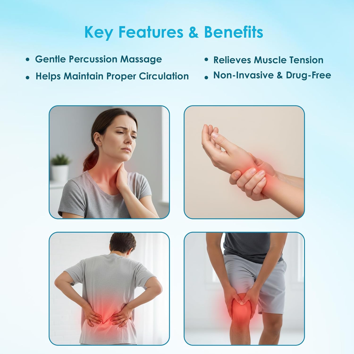 Ultimate Ears Portable Drug-Free Muscle Recovery Massager - Compact Home Personal-Care Machine, Muscle Relaxer, Stress Release Massager for Joint Pain and Joint Care