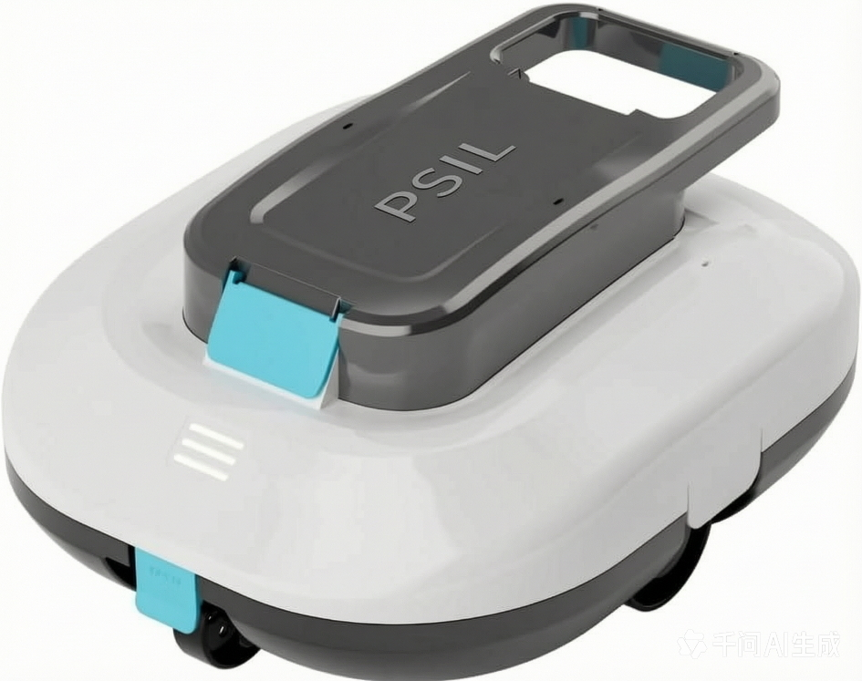 Cordless Robotic Pool Cleaner with Dual high-Efficiency Motors Delivers Strong Suction, Smart Self-Parking,Smart LED Indicator,Pool Vacuum for Above-Ground Flat Pool up to 900 Sq.ft(White)