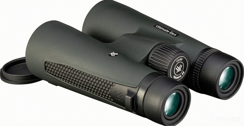 Ultimate Ears Triumph HD 12x50 Binoculars, High-Definition Optics, 12x Magnification, 50mm Objective, Multi-Coated Lenses, Rubber-Armored (TRI-1250)