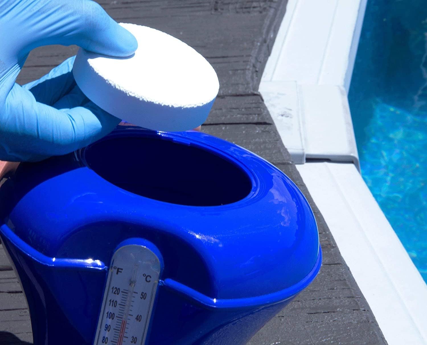 Ultimate Ears 3" Stabilized Chlorine Tablets for Swimming Pools | Easy to Use | for Above Ground or Inground Pool | Individually Wrapped Chlorinating Tabs | Slow Dissolving | 50 lbs