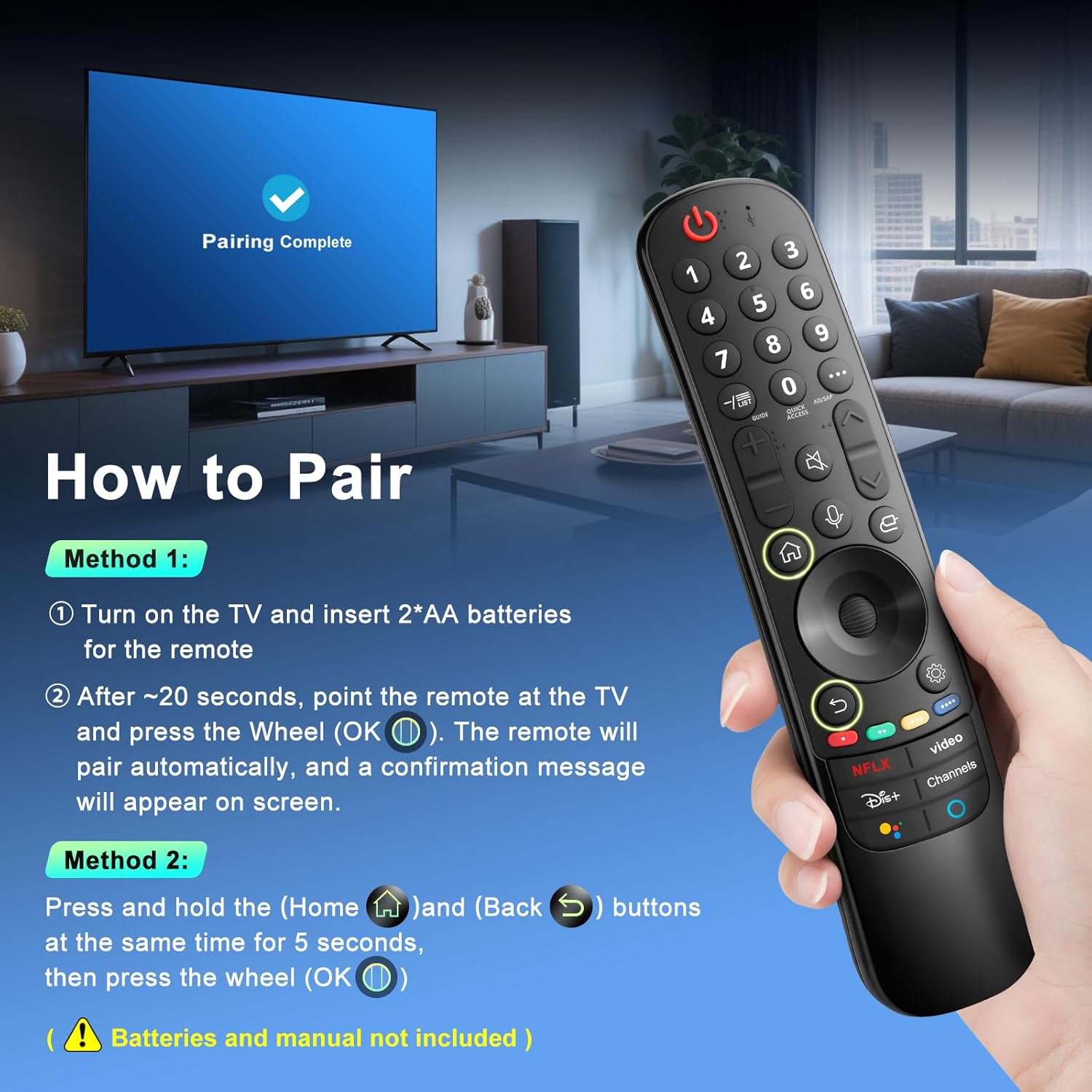 Ultimate Ears Magic Remote for LG-Smart-TV-Remote-Control-Replacement with Pointer and Voice Function,Compatible with LG 2021/2022/2023/2024 UHD OLED QNED NanoCell 4K 8K Smart TV