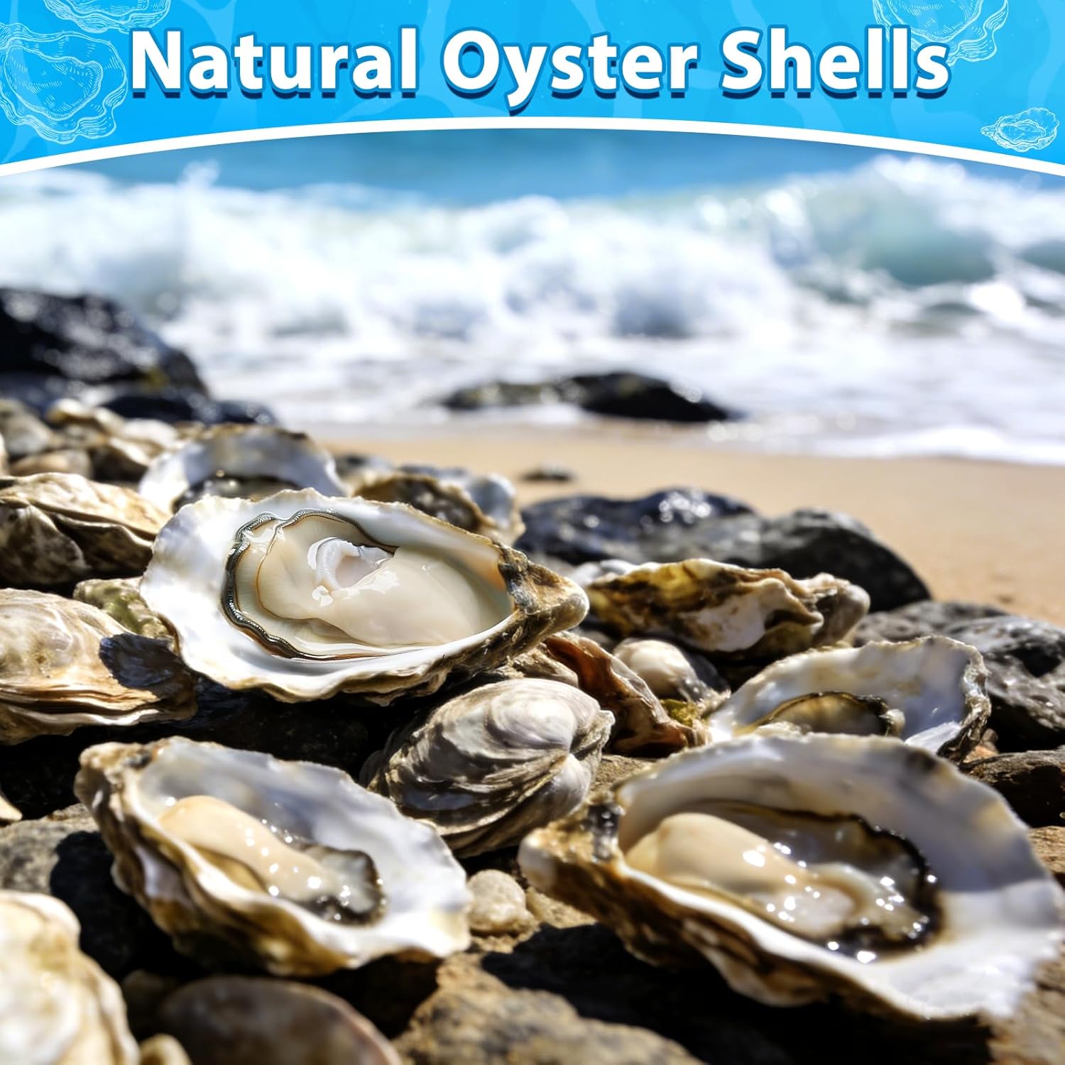 Ultimate Ears 30Pcs 4-5 Inch Concave Large Oyster Shells for Crafts, Cleaned Natural Big Oyster Shells for Decoupage Baking Vase Filler Jewelry Dish Wedding DIY Decor Coastal Christmas Seashells Art