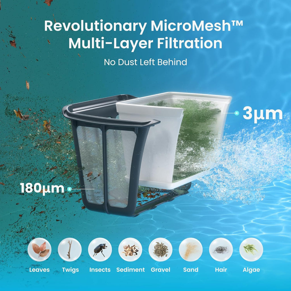 Ultimate Ears Scuba S1 Robotic Pool Cleaner, Wall & Waterline Cleaning, Dual Filtration, Extended 180-Min Battery Life, Smarter Navigation with High-Precision Sensors, App Support, OTA Upgrade