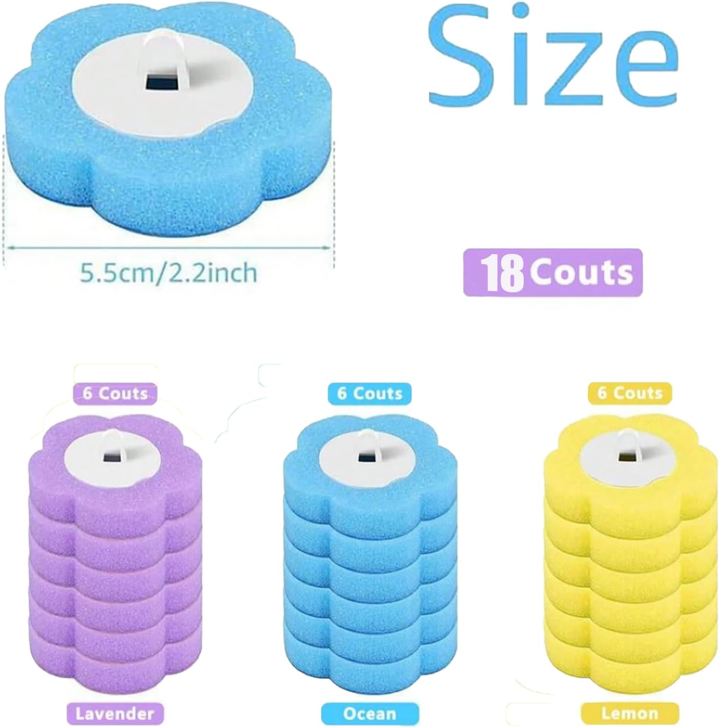 PSIL Disposable Brush with Holder & Refill Heads - Hygienic Sanitary Toilet Cleaner for Easy Cleaning, Streak-Free Fresh Bathroom, No Mess Disposable Toilet Bowl (1, Refill (36 pcs))