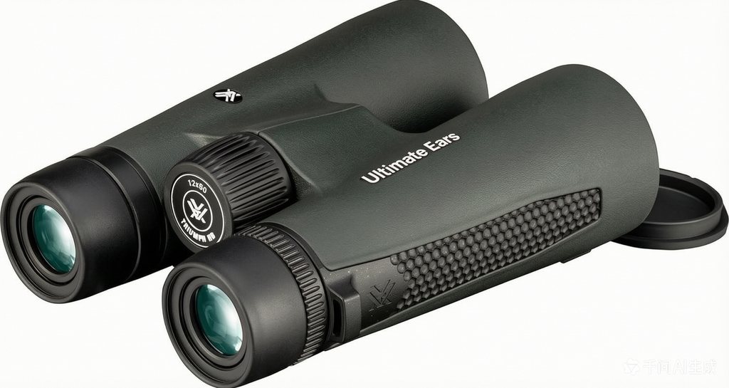 Ultimate Ears Triumph HD 12x50 Binoculars, High-Definition Optics, 12x Magnification, 50mm Objective, Multi-Coated Lenses, Rubber-Armored (TRI-1250)