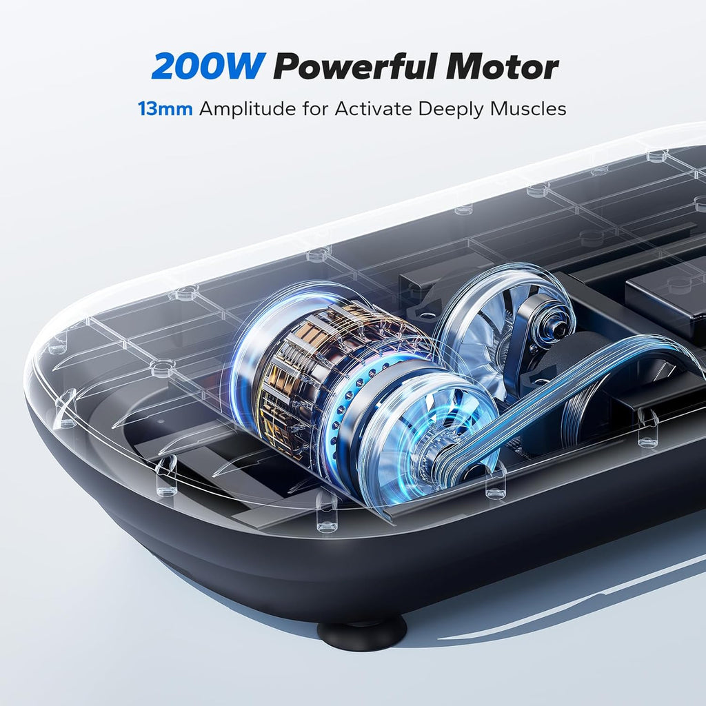 Ultimate Ears Vibration Plate Exercise Machine, Vibration Plate 440 Lbs Capacity, Bluetooth and Silicone Pedal, Stimulate Deep Fat, Vibration Plate for Lymphatic Drainage, Vibrating for Weight Loss