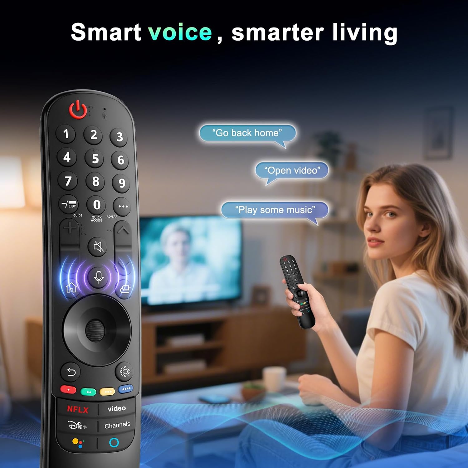 Ultimate Ears Magic Remote for LG-Smart-TV-Remote-Control-Replacement with Pointer and Voice Function,Compatible with LG 2021/2022/2023/2024 UHD OLED QNED NanoCell 4K 8K Smart TV