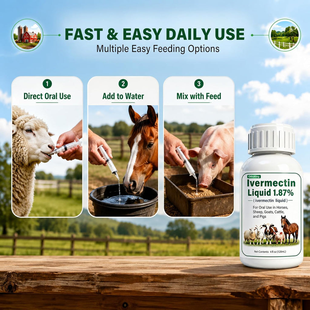 Iver-mectin Liquid for Horse, Maintain General Well-Being & Vitality