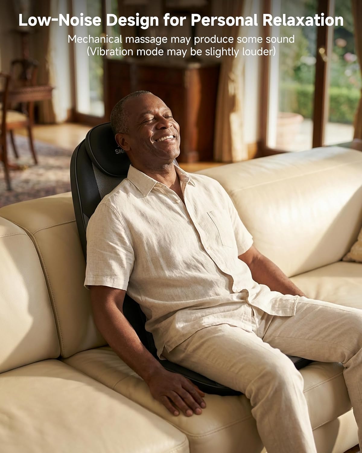 Ultimate Ears 2026 Upgraded Shiatsu Roller Back Massager with Heat Massage Chair Pad Kneading Back Massager for Pain Relief Deep Tissue Chair Massage Pad for Office Home Gift Fathers