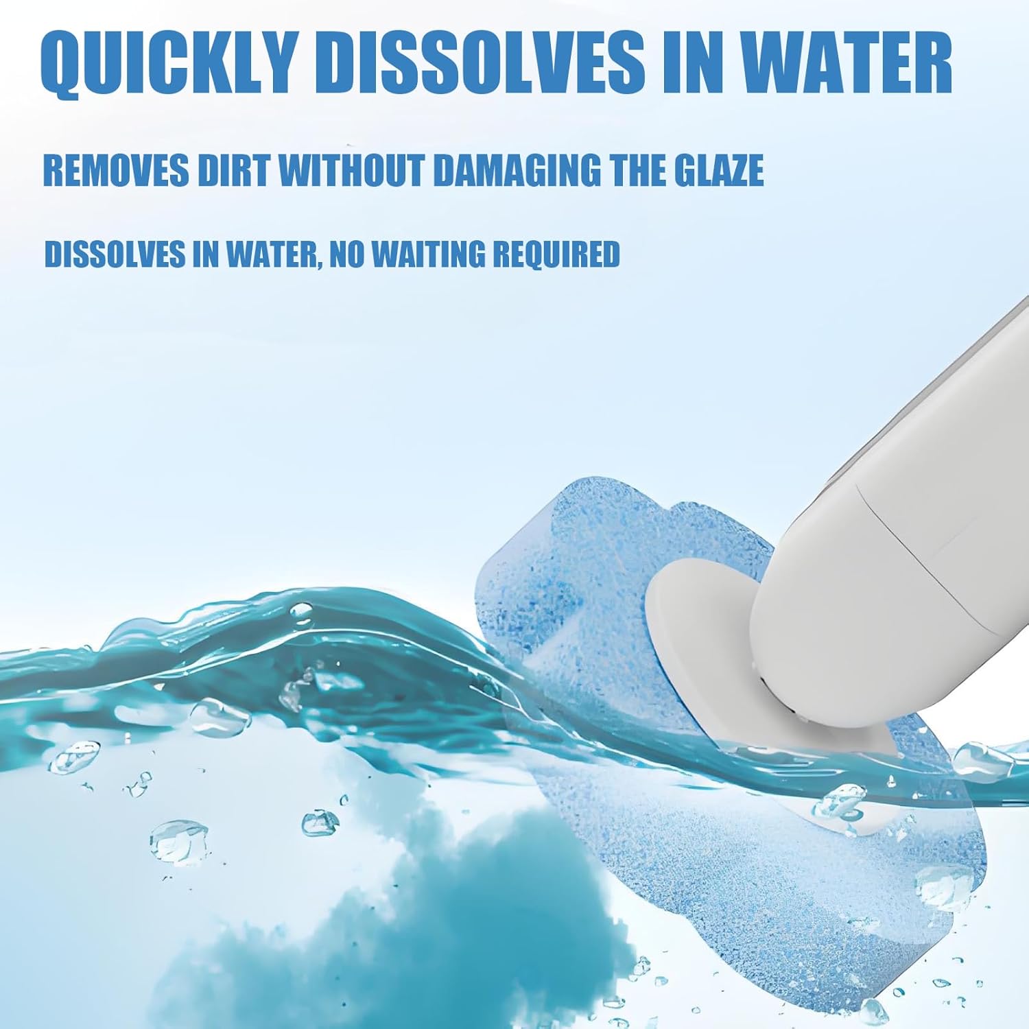 PSIL Disposable Brush with Holder & Refill Heads - Hygienic Sanitary Toilet Cleaner for Easy Cleaning, Streak-Free Fresh Bathroom, No Mess Disposable Toilet Bowl (1, Refill (36 pcs))