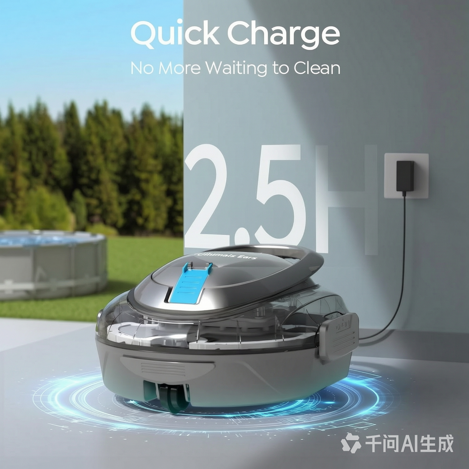Ultimate Ears S2 Cordless Robotic Pool Cleaner Dark Gray