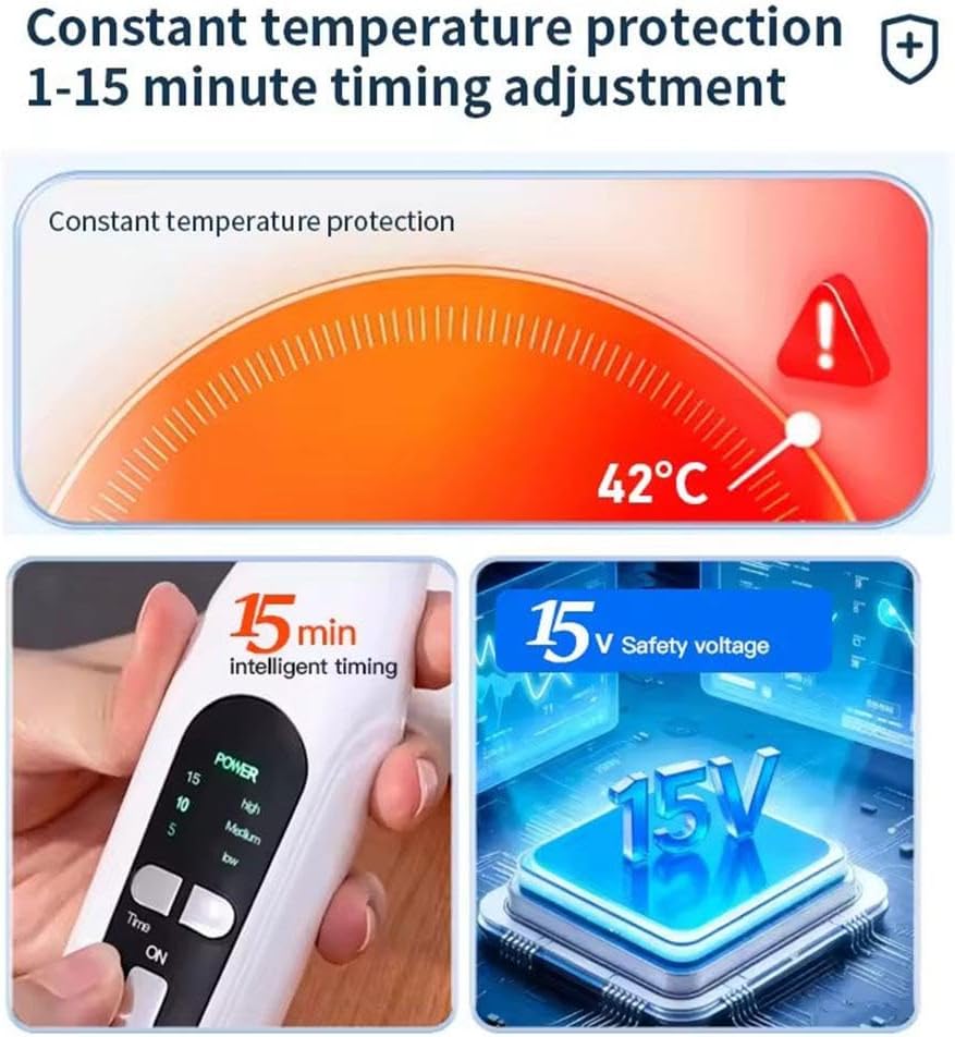 Ultimate Ears Portable Home Ultrasound Therapy Machine, Rapid Release Therapy Massager Deep Tissue,Portable Quiet Shockwave Therapy Machine,Body Muscle Relaxation Devices for Full-Body use (US Plug)