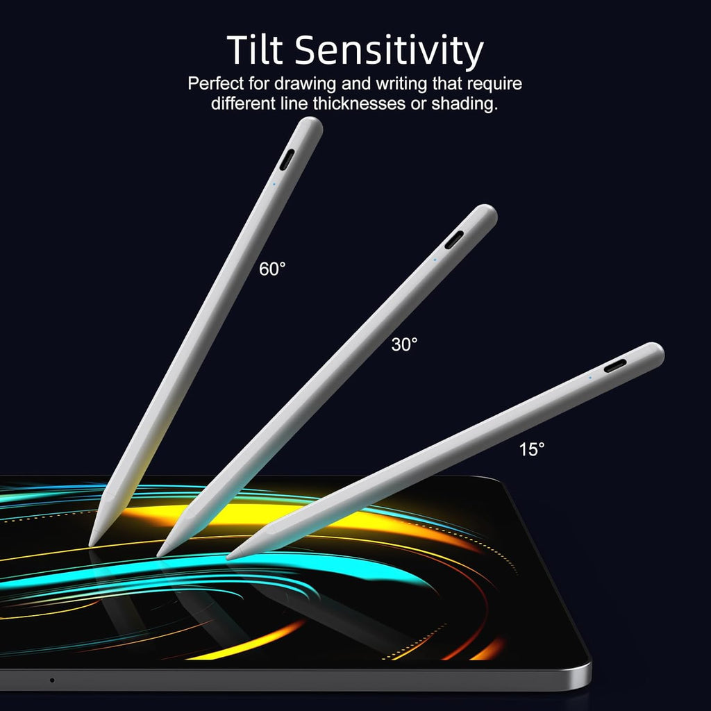 Ultimate Ears Stylus Pen for iPad 6th-11th Generation-2X Fast Charge Active Pencil Compatible with 2018-2026 Apple iPad Pro 11"/12.9"/M4, iPad Air 3/4/5/M2/M3/M4,iPad mini 5/6/7 Gen-White