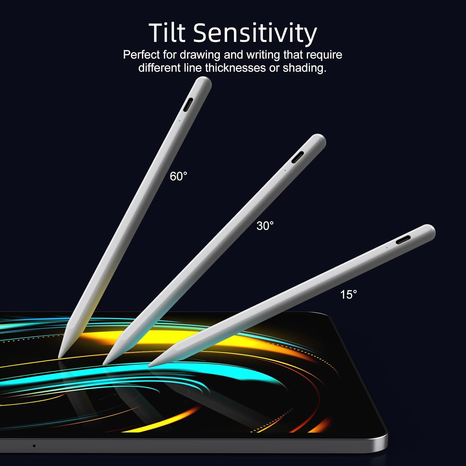 Ultimate Ears Stylus Pen for iPad 6th-11th Generation-2X Fast Charge Active Pencil Compatible with 2018-2026 Apple iPad Pro 11"/12.9"/M4, iPad Air 3/4/5/M2/M3/M4,iPad mini 5/6/7 Gen-White