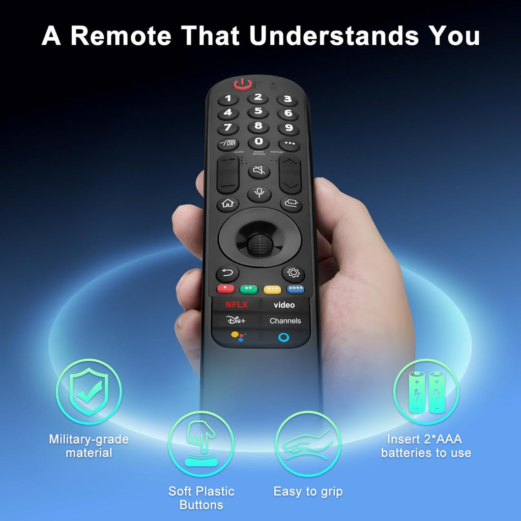 Ultimate Ears Magic Remote for LG-Smart-TV-Remote-Control-Replacement with Pointer and Voice Function,Compatible with LG 2021/2022/2023/2024 UHD OLED QNED NanoCell 4K 8K Smart TV