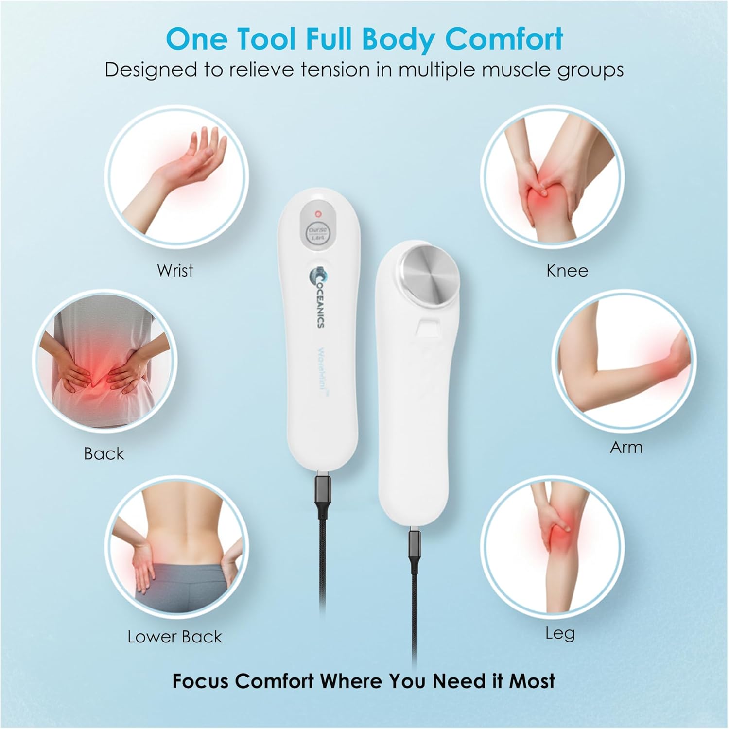 Ultimate Ears Portable Drug-Free Muscle Recovery Massager, Compact Home Muscle Relaxer - Stress Release Body Massager - for Everyday Wellness Sessions