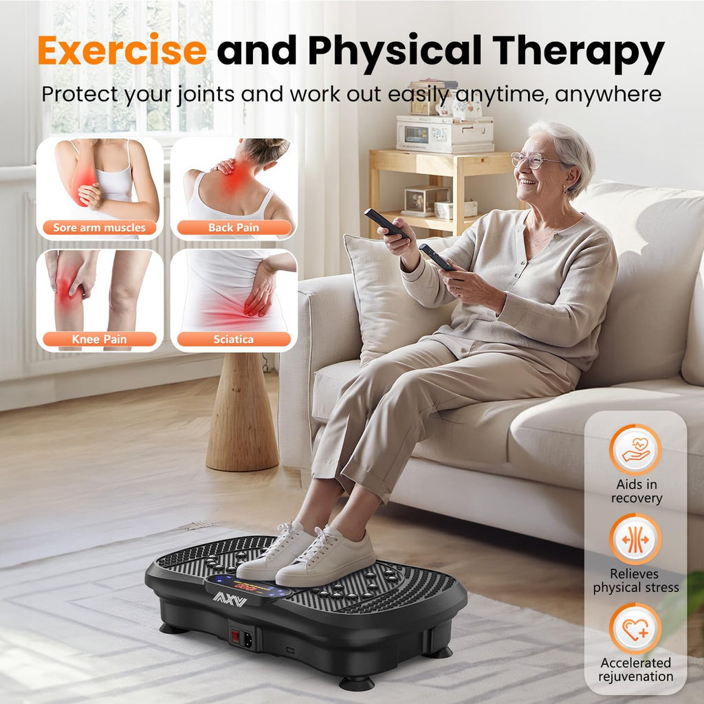 Ultimate Ears Vibration Plate Fitness Platform Exercise Machine Vibrating Shaking Full Body Shaker Workout Vibrate Stand Shake Board Sport for Weight Loss Fat Burner for Gym Home Office