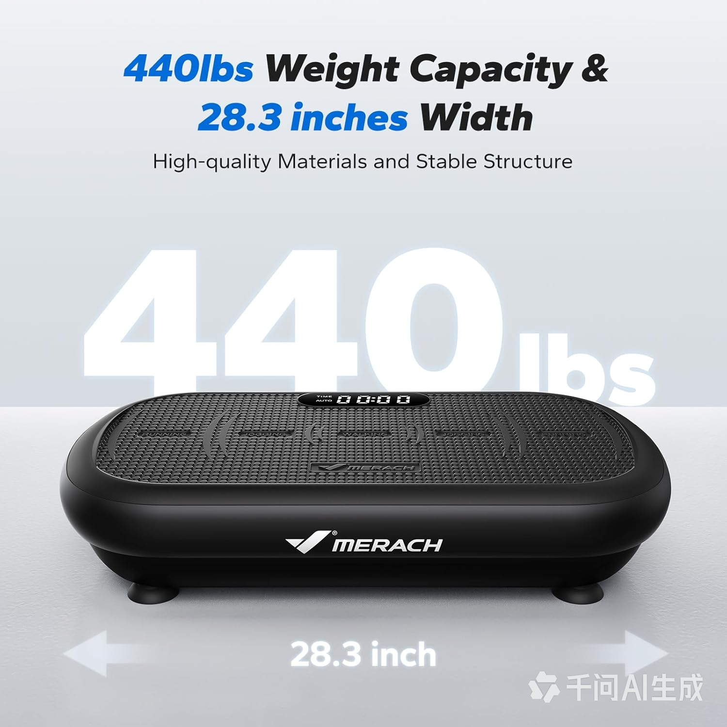 Ultimate Ears Vibration Plate Exercise Machine, Vibration Plate 440 Lbs Capacity, Bluetooth and Silicone Pedal, Stimulate Deep Fat, Vibration Plate for Lymphatic Drainage, Vibrating for Weight Loss
