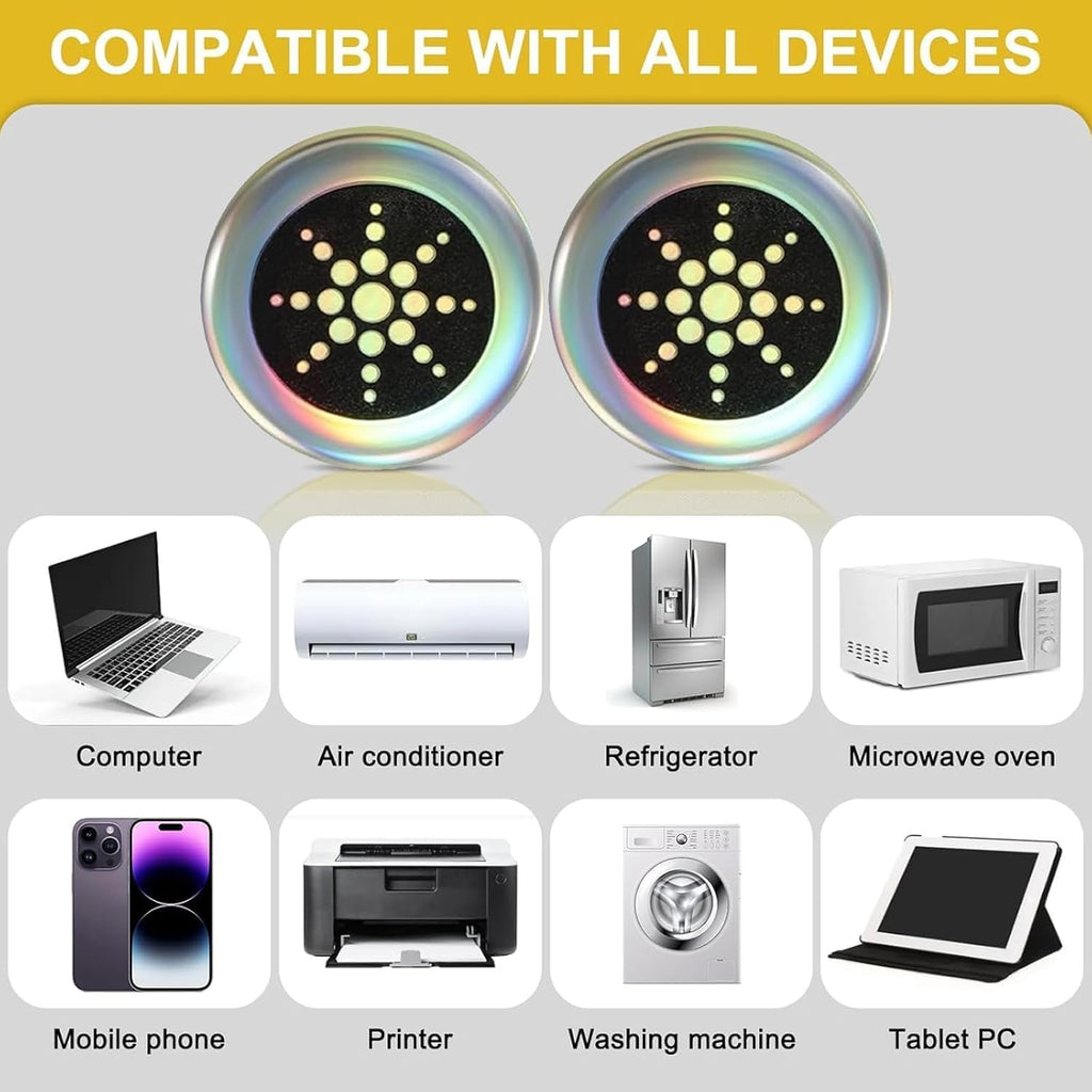 EMF Stickers Blocker Neutralize Shield Protection for Cell Phones cased and Electronic Devices WiFi 5G Tablets Laptops Computers TV Monitors (6 Pcs Sliver)-Ultimate Ears