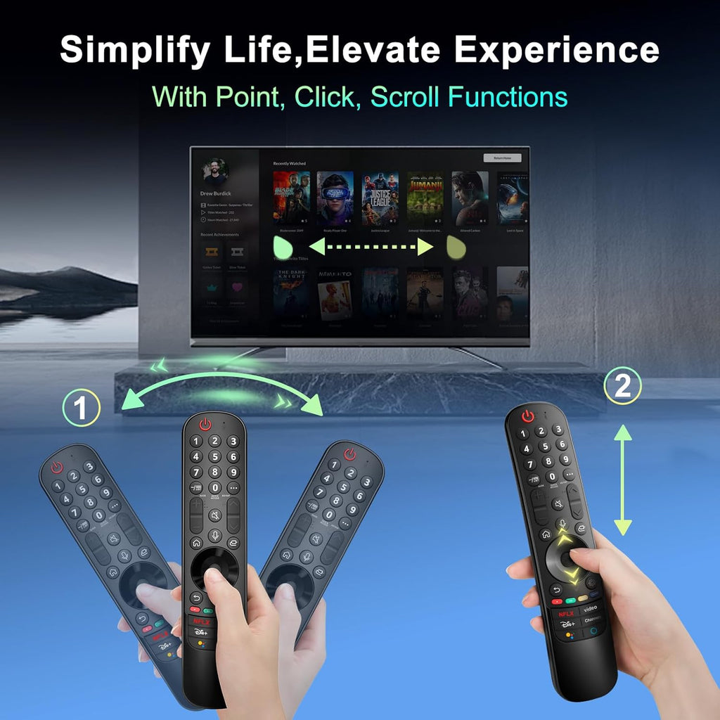 Ultimate Ears Magic Remote for LG-Smart-TV-Remote-Control-Replacement with Pointer and Voice Function,Compatible with LG 2021/2022/2023/2024 UHD OLED QNED NanoCell 4K 8K Smart TV