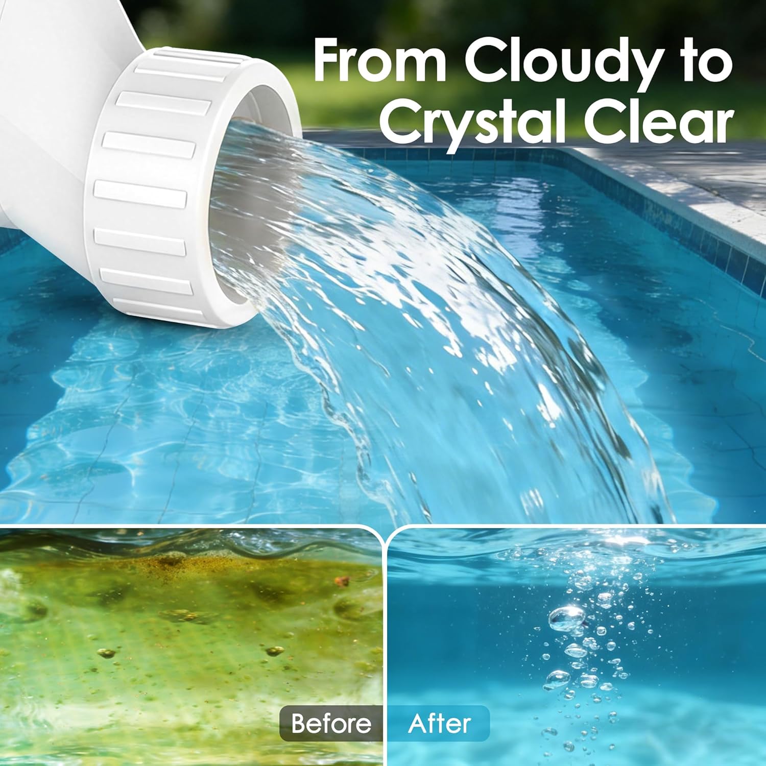 Ultimate Ears Salt Cell for Pool, Fits for Hayward Salt Cell T-15, Chlorine Generator Cell for Salt Water Pool, Up to 40,000 Gallon In-Ground Swimming Pools, 2-Year Warranty