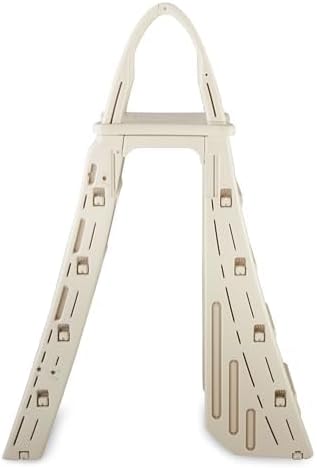 Ultimate Ears Confer Plastics 7200 Roll Guard fits Above-Ground Pool Heights from 48" to 56" A Frame Safety Ladder for Above Ground Outdoor Patio Swimming Pool Platform Ladder with Step Barrier Warm Grey